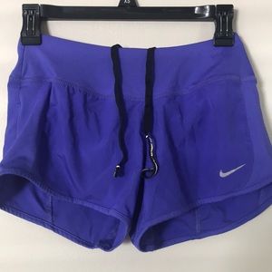 Nike dry-fit purple shorts